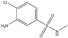 3-amino-4-chloro-N-methylbenzene-1-sulfonamide Structure