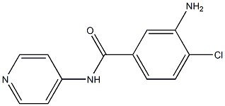 3-amino-4-chloro-N-pyridin-4-ylbenzamide Struktur