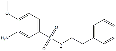 3-amino-4-methoxy-N-(2-phenylethyl)benzene-1-sulfonamide