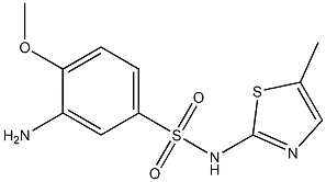 3-amino-4-methoxy-N-(5-methyl-1,3-thiazol-2-yl)benzene-1-sulfonamide