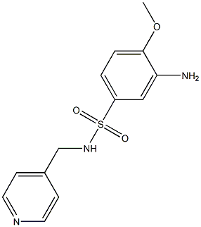  3-amino-4-methoxy-N-(pyridin-4-ylmethyl)benzene-1-sulfonamide