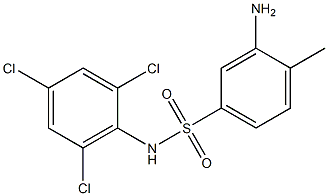 3-amino-4-methyl-N-(2,4,6-trichlorophenyl)benzene-1-sulfonamide|