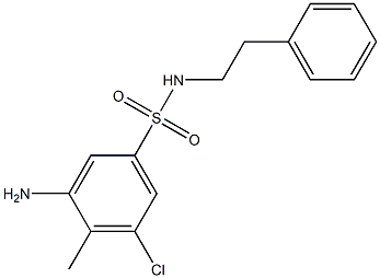 3-amino-5-chloro-4-methyl-N-(2-phenylethyl)benzene-1-sulfonamide