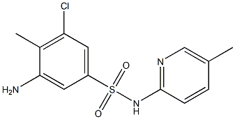  3-amino-5-chloro-4-methyl-N-(5-methylpyridin-2-yl)benzene-1-sulfonamide