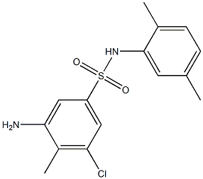 3-amino-5-chloro-N-(2,5-dimethylphenyl)-4-methylbenzene-1-sulfonamide