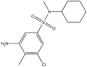 3-amino-5-chloro-N-cyclohexyl-N,4-dimethylbenzene-1-sulfonamide,,结构式