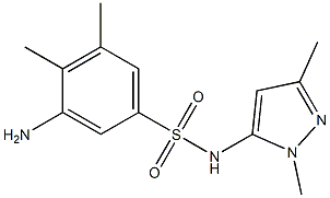 3-amino-N-(1,3-dimethyl-1H-pyrazol-5-yl)-4,5-dimethylbenzene-1-sulfonamide