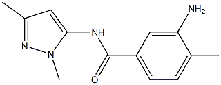 3-amino-N-(1,3-dimethyl-1H-pyrazol-5-yl)-4-methylbenzamide Struktur