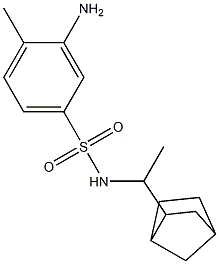 3-amino-N-(1-{bicyclo[2.2.1]heptan-2-yl}ethyl)-4-methylbenzene-1-sulfonamide Structure
