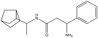 3-amino-N-(1-bicyclo[2.2.1]hept-2-ylethyl)-3-phenylpropanamide 结构式
