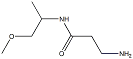 3-amino-N-(1-methoxypropan-2-yl)propanamide 结构式