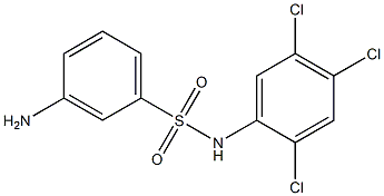 3-amino-N-(2,4,5-trichlorophenyl)benzene-1-sulfonamide Structure