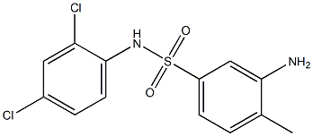 3-amino-N-(2,4-dichlorophenyl)-4-methylbenzene-1-sulfonamide Struktur