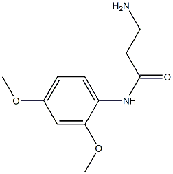 3-amino-N-(2,4-dimethoxyphenyl)propanamide Structure