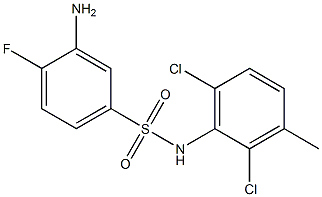 3-amino-N-(2,6-dichloro-3-methylphenyl)-4-fluorobenzene-1-sulfonamide