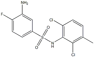 3-amino-N-(2,6-dichloro-3-methylphenyl)-4-fluorobenzene-1-sulfonamide|