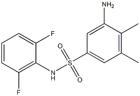 3-amino-N-(2,6-difluorophenyl)-4,5-dimethylbenzene-1-sulfonamide Structure