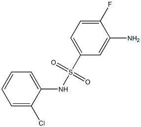 3-amino-N-(2-chlorophenyl)-4-fluorobenzene-1-sulfonamide Structure