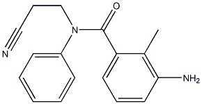 3-amino-N-(2-cyanoethyl)-2-methyl-N-phenylbenzamide Structure