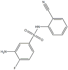 3-amino-N-(2-cyanophenyl)-4-fluorobenzene-1-sulfonamide|