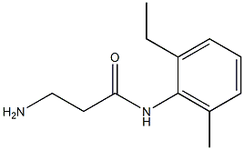 3-amino-N-(2-ethyl-6-methylphenyl)propanamide Structure