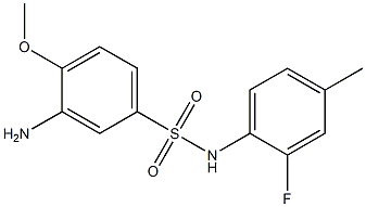 3-amino-N-(2-fluoro-4-methylphenyl)-4-methoxybenzene-1-sulfonamide|