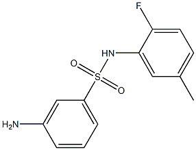 3-amino-N-(2-fluoro-5-methylphenyl)benzene-1-sulfonamide Structure