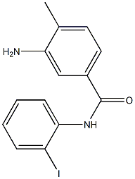 3-amino-N-(2-iodophenyl)-4-methylbenzamide 化学構造式