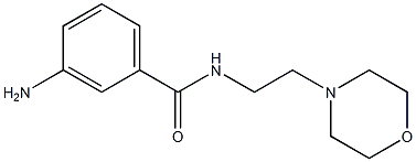 3-amino-N-(2-morpholin-4-ylethyl)benzamide Structure