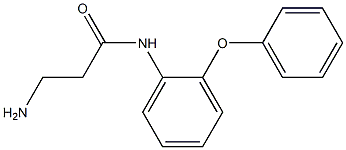 3-amino-N-(2-phenoxyphenyl)propanamide Struktur