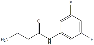 3-amino-N-(3,5-difluorophenyl)propanamide,,结构式