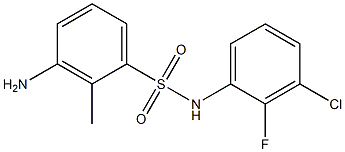 3-amino-N-(3-chloro-2-fluorophenyl)-2-methylbenzene-1-sulfonamide Structure