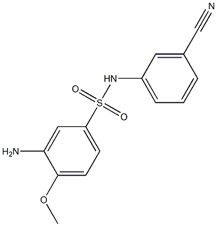 3-amino-N-(3-cyanophenyl)-4-methoxybenzene-1-sulfonamide