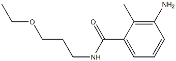 3-amino-N-(3-ethoxypropyl)-2-methylbenzamide Structure