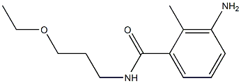 3-amino-N-(3-ethoxypropyl)-2-methylbenzamide,,结构式