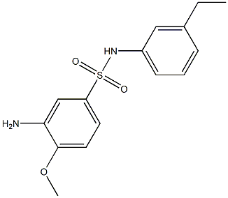 3-amino-N-(3-ethylphenyl)-4-methoxybenzene-1-sulfonamide|