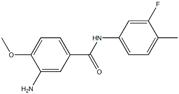 3-amino-N-(3-fluoro-4-methylphenyl)-4-methoxybenzamide,,结构式