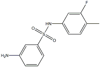 3-amino-N-(3-fluoro-4-methylphenyl)benzenesulfonamide Struktur