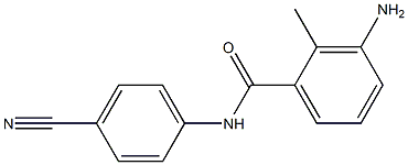 3-amino-N-(4-cyanophenyl)-2-methylbenzamide Struktur