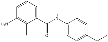 3-amino-N-(4-ethylphenyl)-2-methylbenzamide Struktur