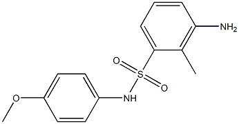 3-amino-N-(4-methoxyphenyl)-2-methylbenzene-1-sulfonamide,,结构式