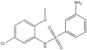 3-amino-N-(5-chloro-2-methoxyphenyl)benzene-1-sulfonamide