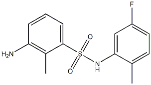 3-amino-N-(5-fluoro-2-methylphenyl)-2-methylbenzene-1-sulfonamide Structure