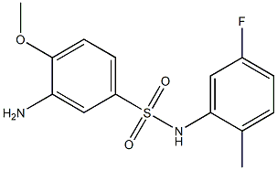 3-amino-N-(5-fluoro-2-methylphenyl)-4-methoxybenzene-1-sulfonamide