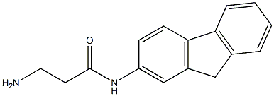 3-amino-N-(9H-fluoren-2-yl)propanamide Struktur