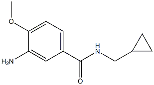 3-amino-N-(cyclopropylmethyl)-4-methoxybenzamide Structure