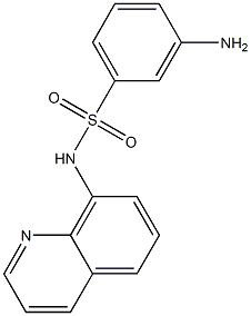 3-amino-N-(quinolin-8-yl)benzene-1-sulfonamide,,结构式