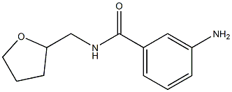 3-amino-N-(tetrahydrofuran-2-ylmethyl)benzamide 结构式