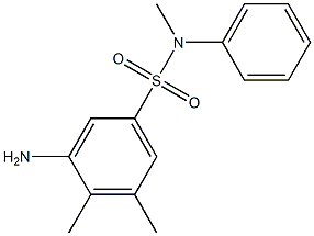 3-amino-N,4,5-trimethyl-N-phenylbenzene-1-sulfonamide Structure