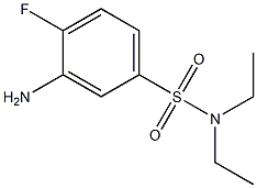 3-amino-N,N-diethyl-4-fluorobenzene-1-sulfonamide 结构式